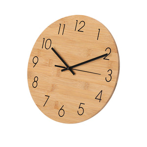 Wandklok Tiwel naturel Graveren