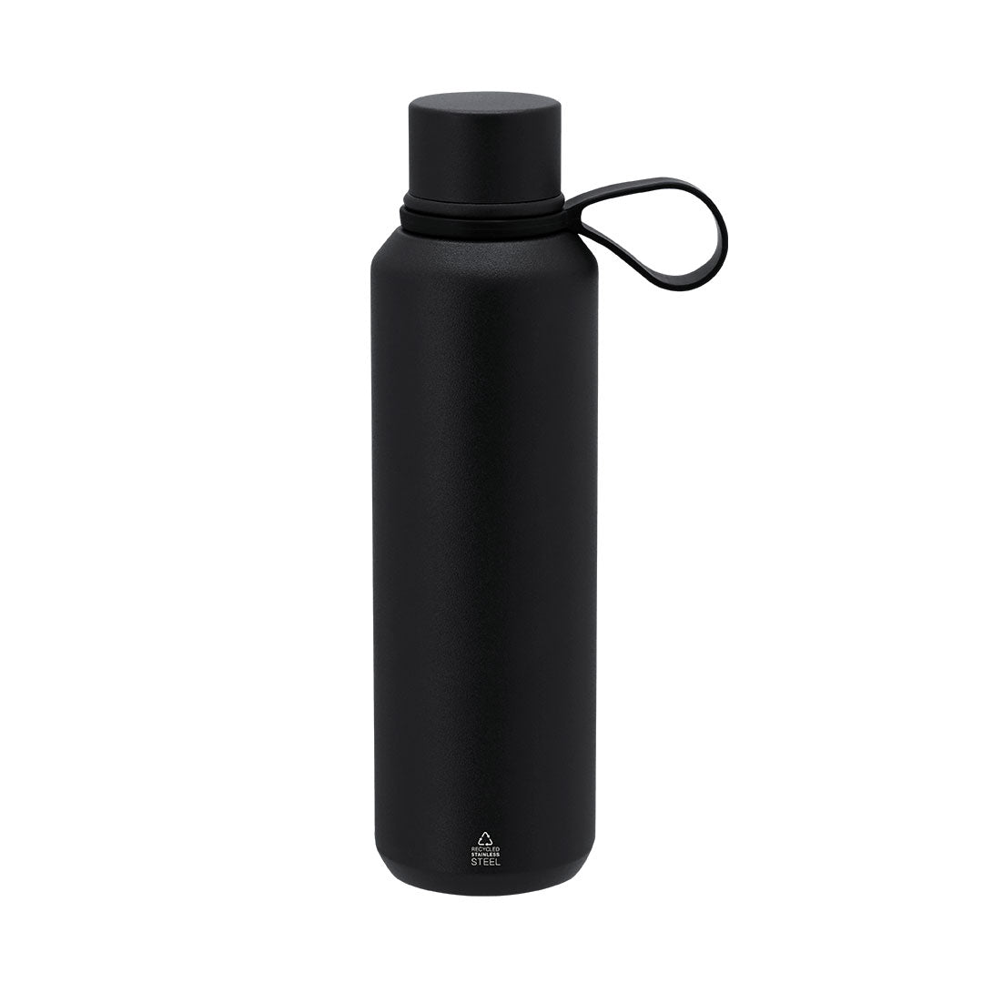 Geïsoleerde fles Yomar donkerblauw 1 kleur