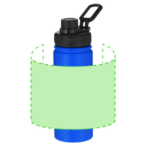 Fles Felmar donkerblauw Graveren