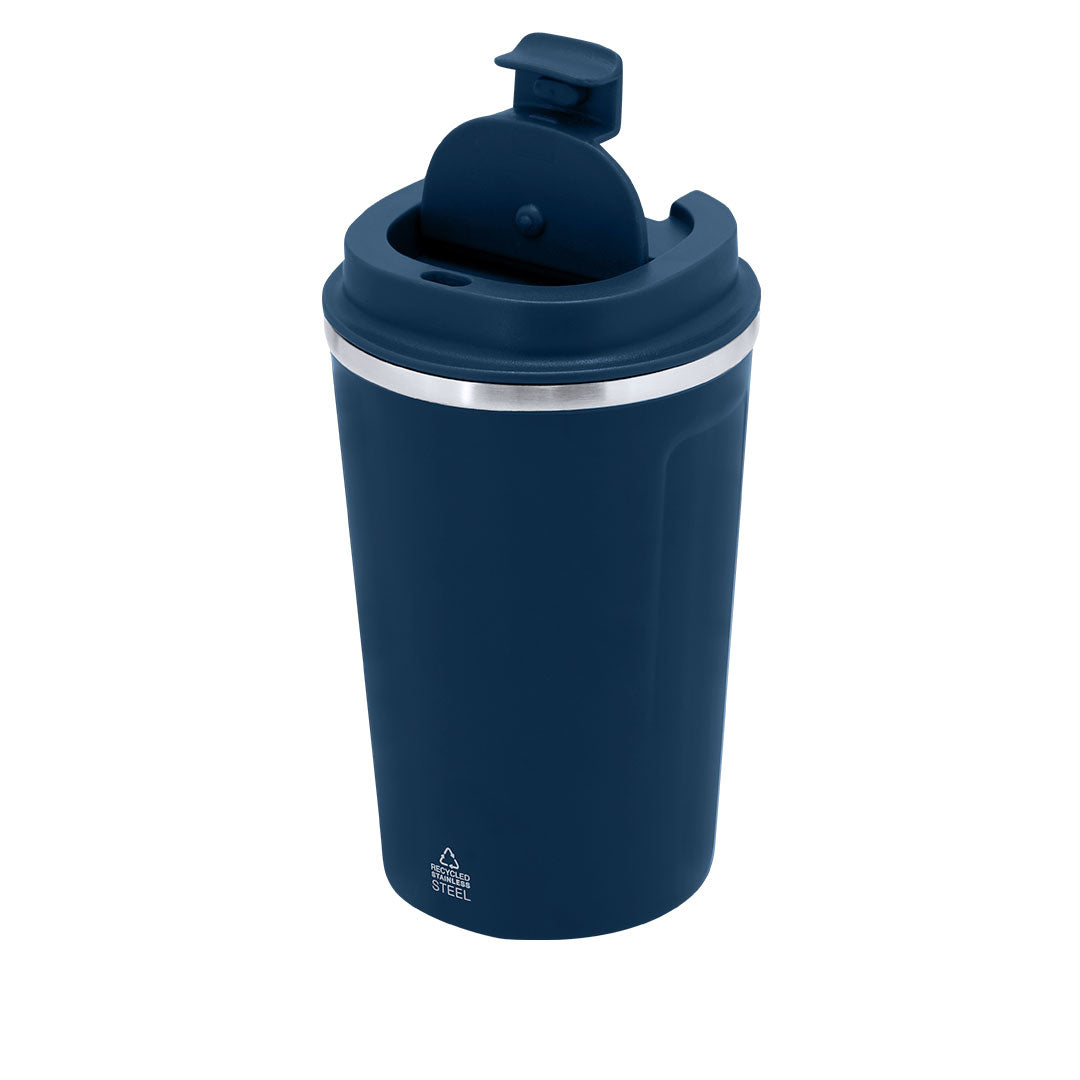 Geïsoleerde beker Karnix donkerblauw Graveren