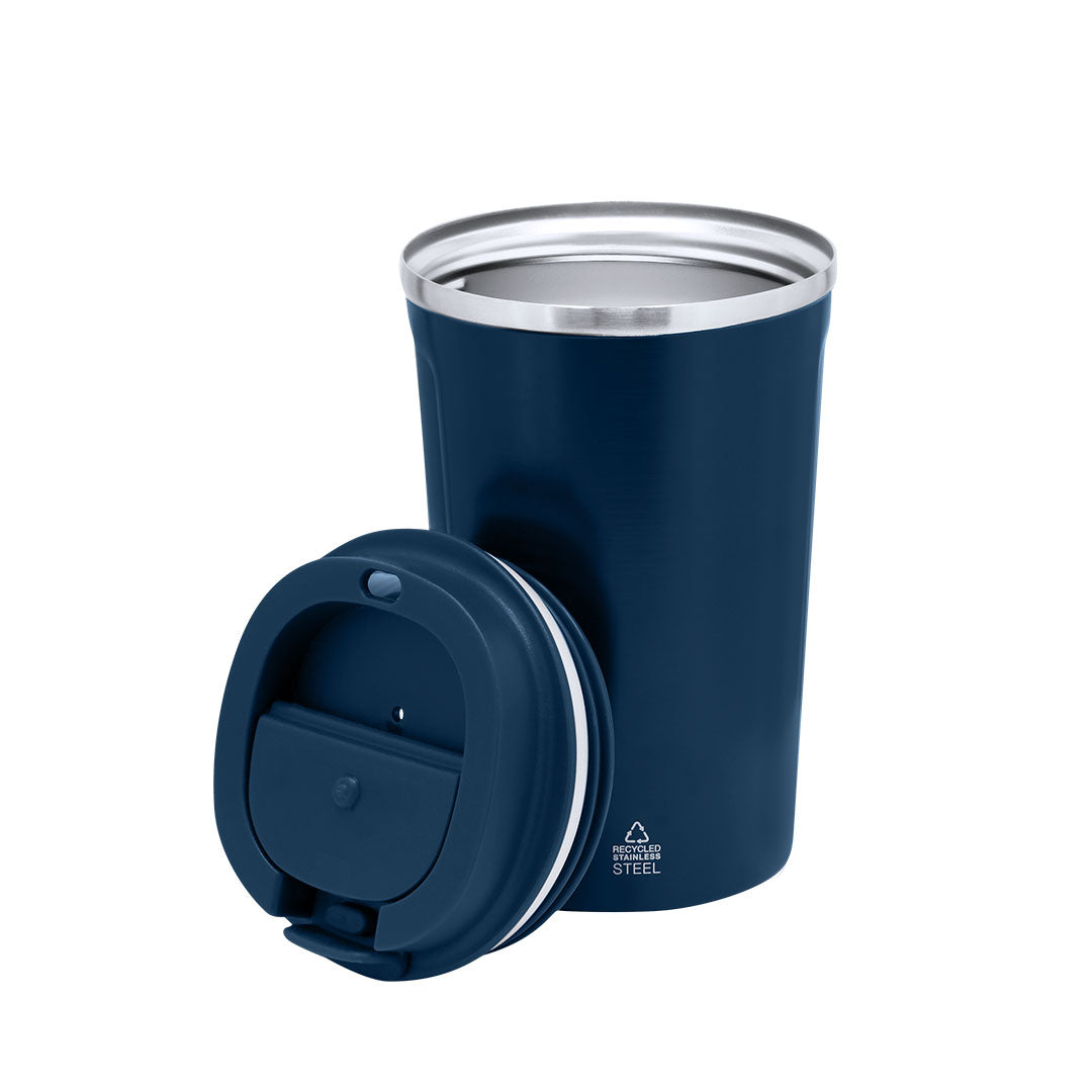 Geïsoleerde beker Karnix donkerblauw onbedrukt