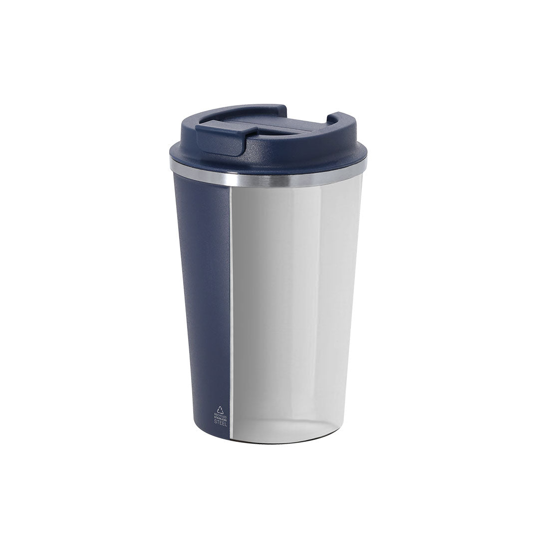 Geïsoleerde beker Thira donkerblauw onbedrukt