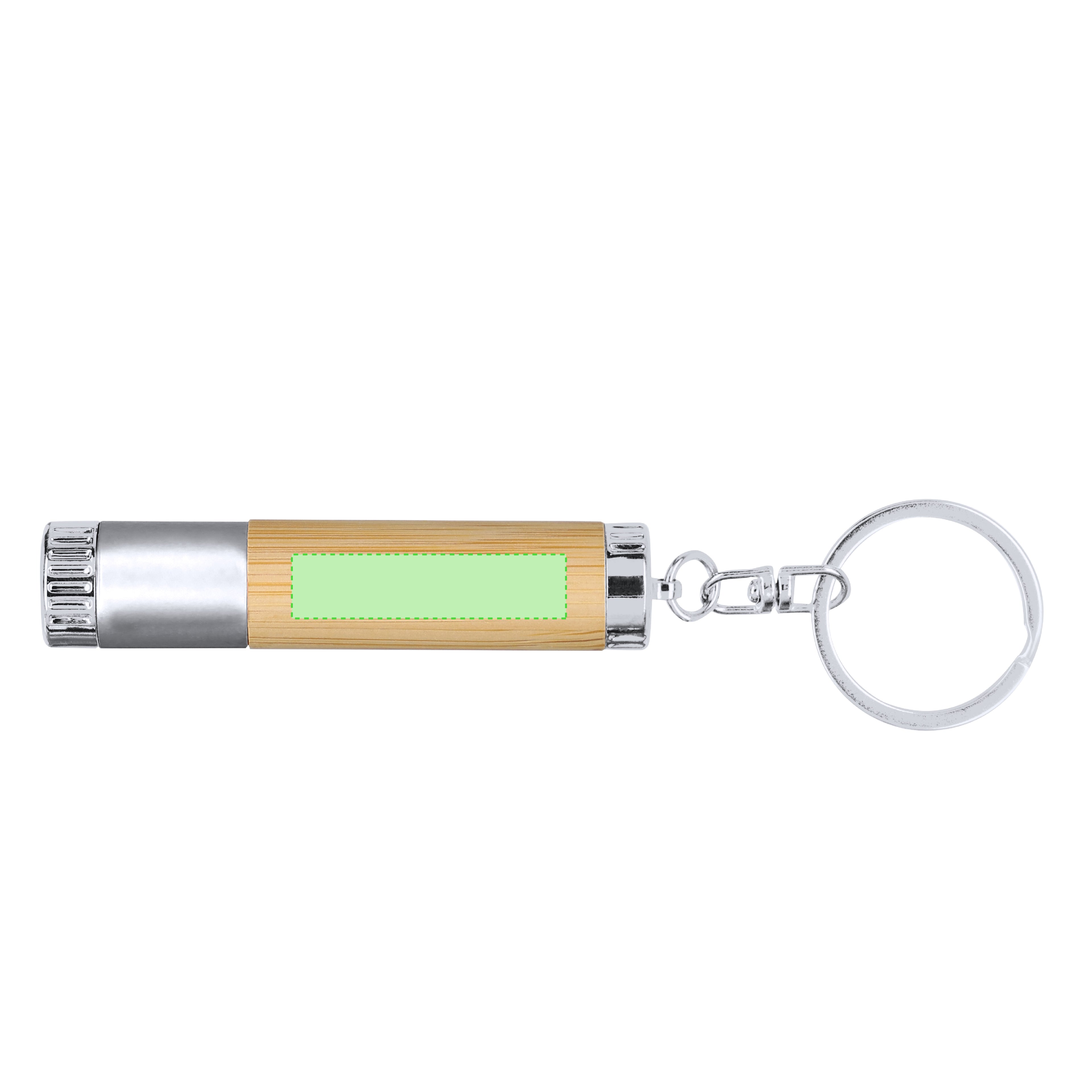 Zaklamp sleutelhanger Zungux zilver 1 kleur