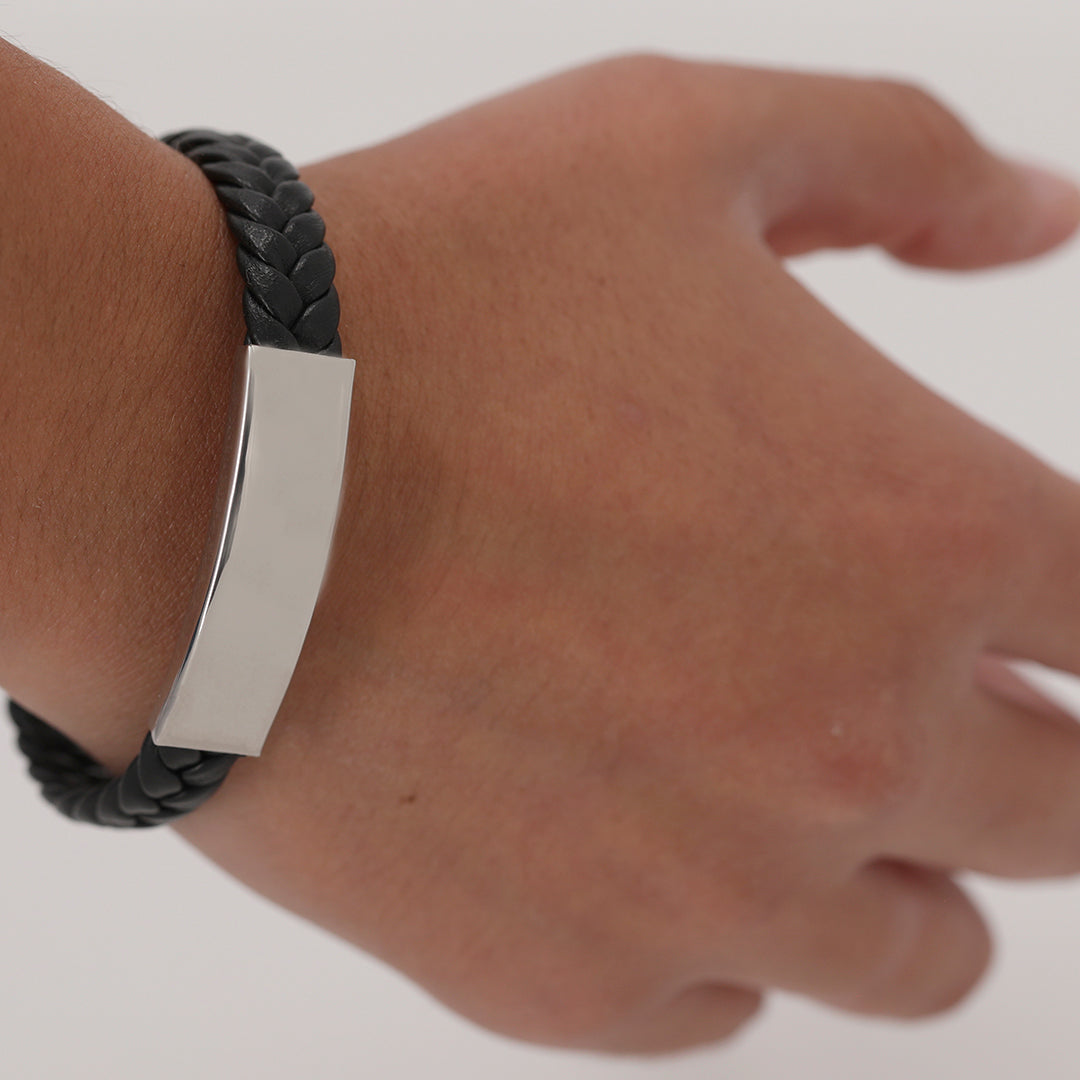Armband Mubark zilver onbedrukt