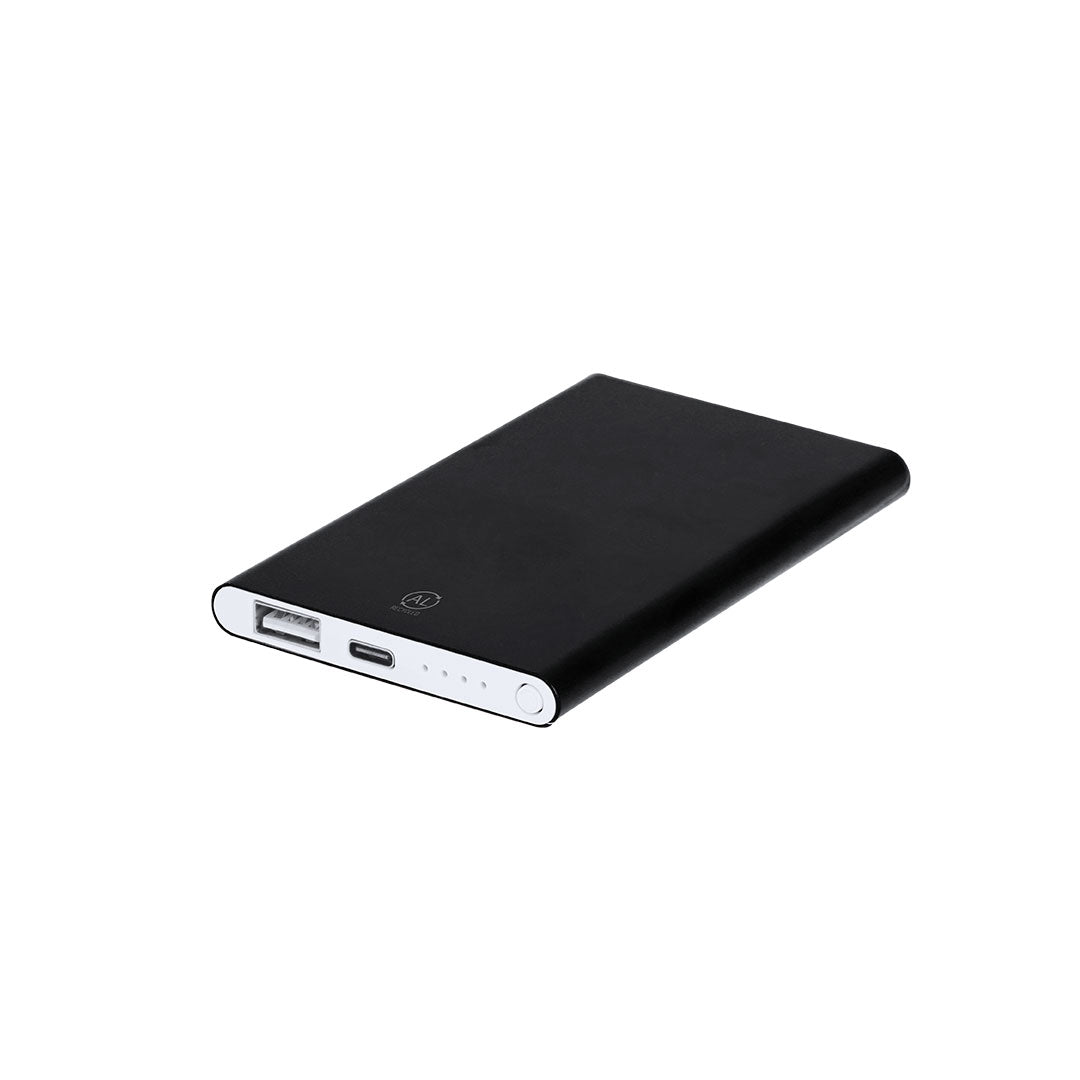 Powerbank Backen wit Graveren
