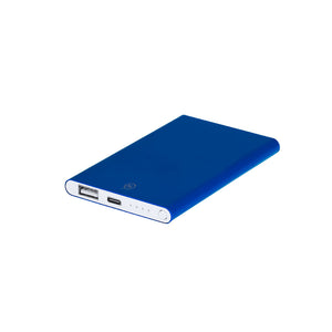 Powerbank Backen blauw onbedrukt