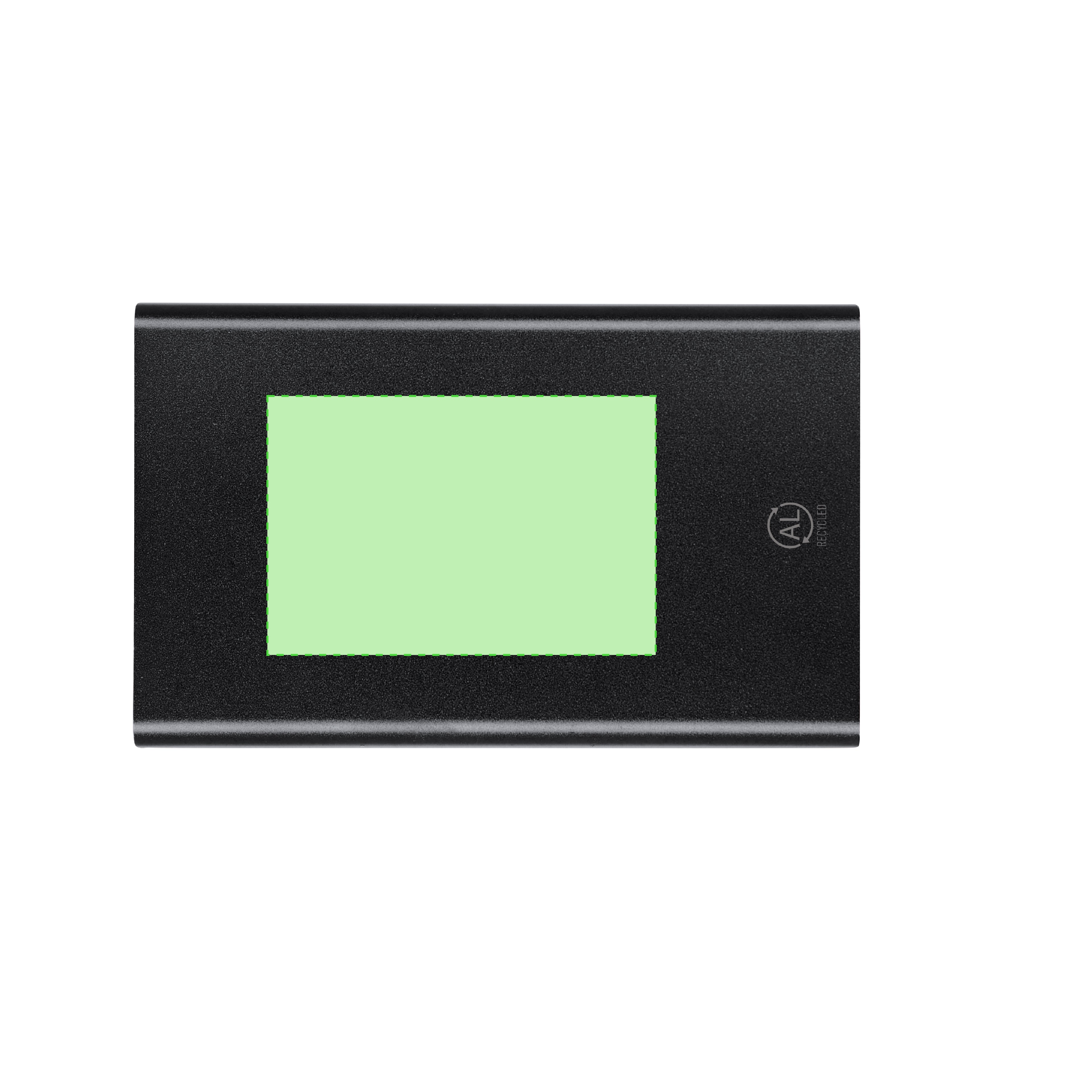 Powerbank Backen zilver onbedrukt