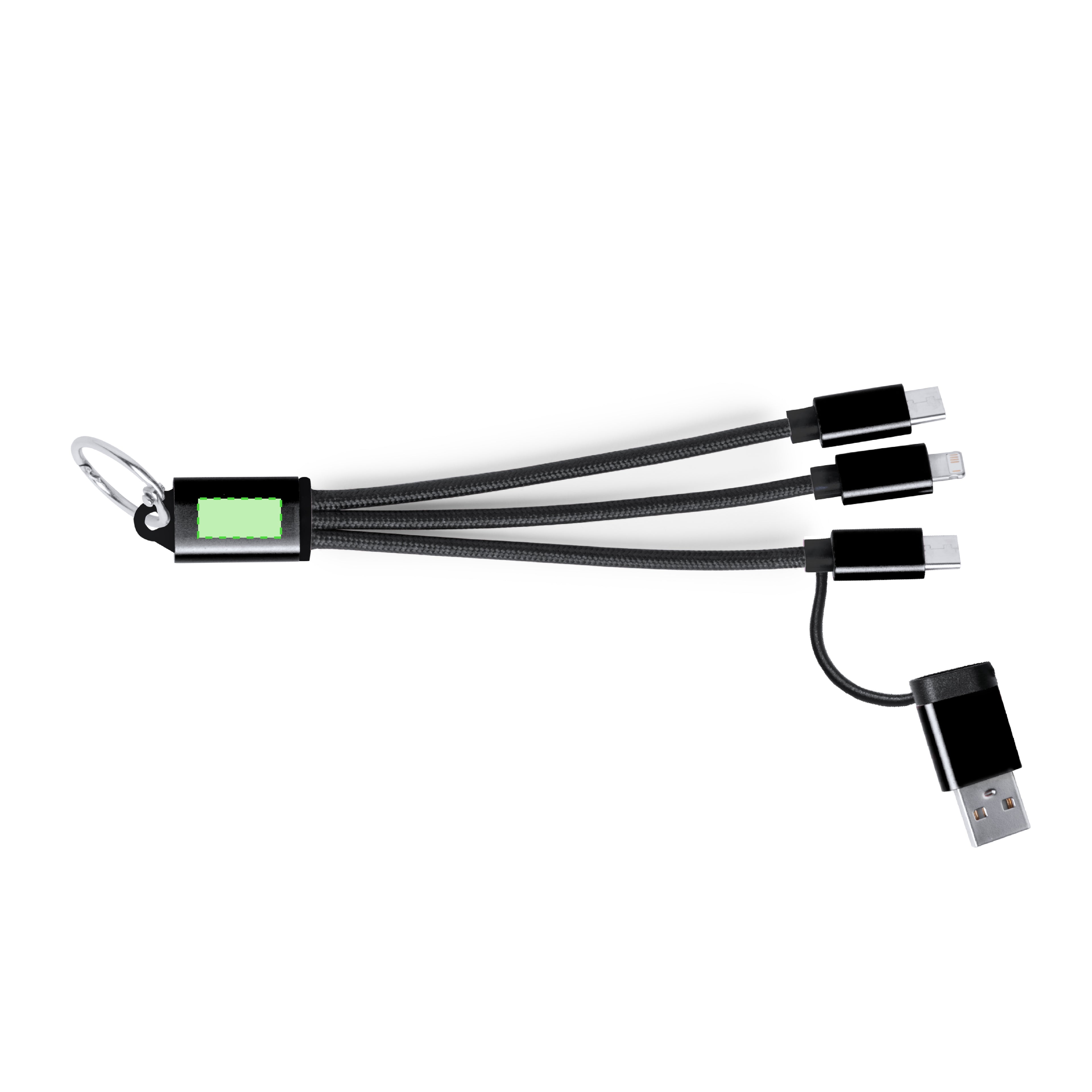 Oplaadkabel Bikoc zilver 1 kleur