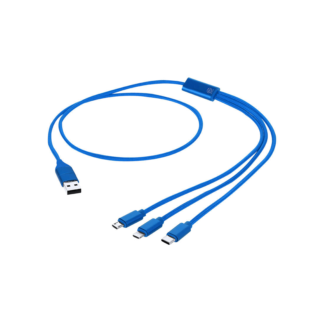 Oplaadkabel Clodan zilver 1 kleur
