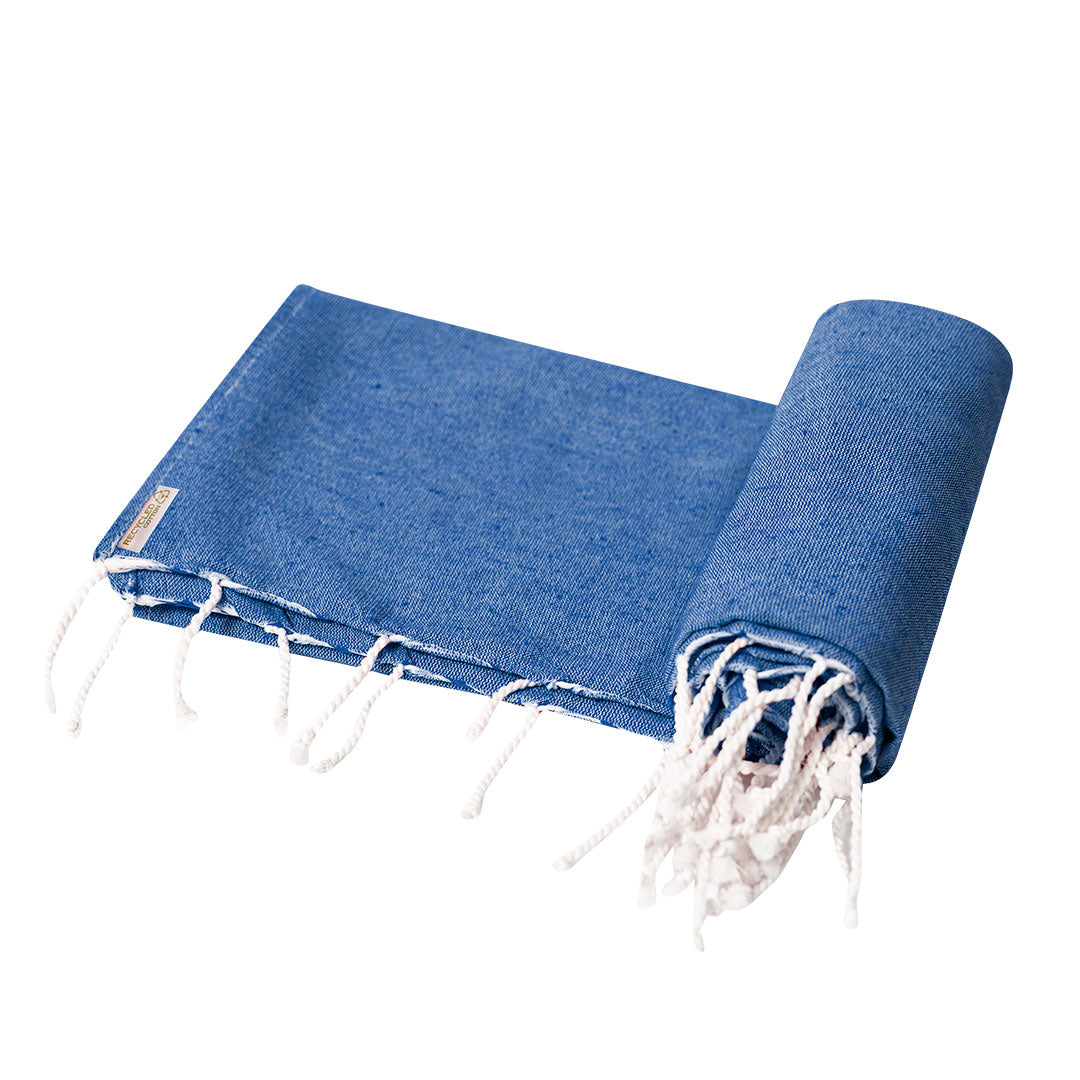 Handdoek Pareo Dikky donkerblauw onbedrukt