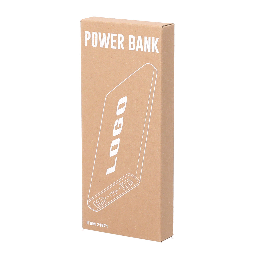 Powerbank Caplan zwart Graveren