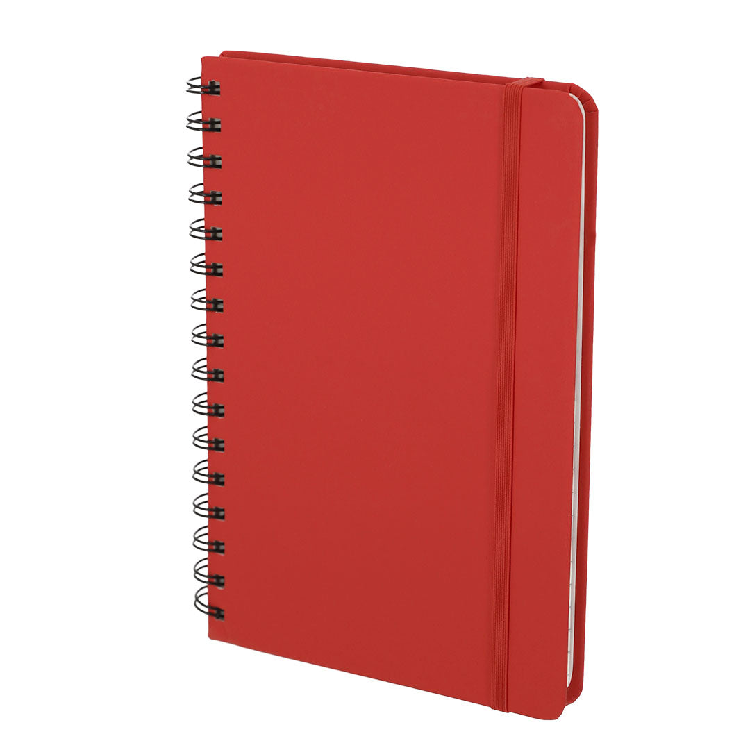Notitieboekje Pusik rood 1 kleur