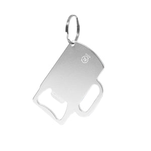 Opener sleutelhanger Berman blauw Graveren