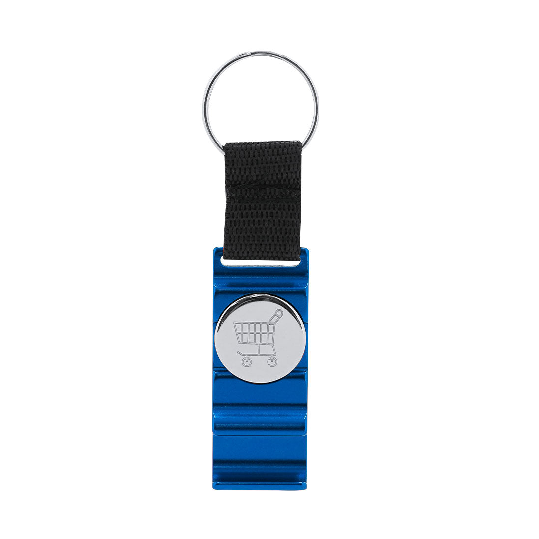 Sleutelhanger Munt Nevin blauw onbedrukt