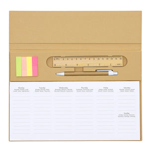 Weekplanner Isan naturel onbedrukt