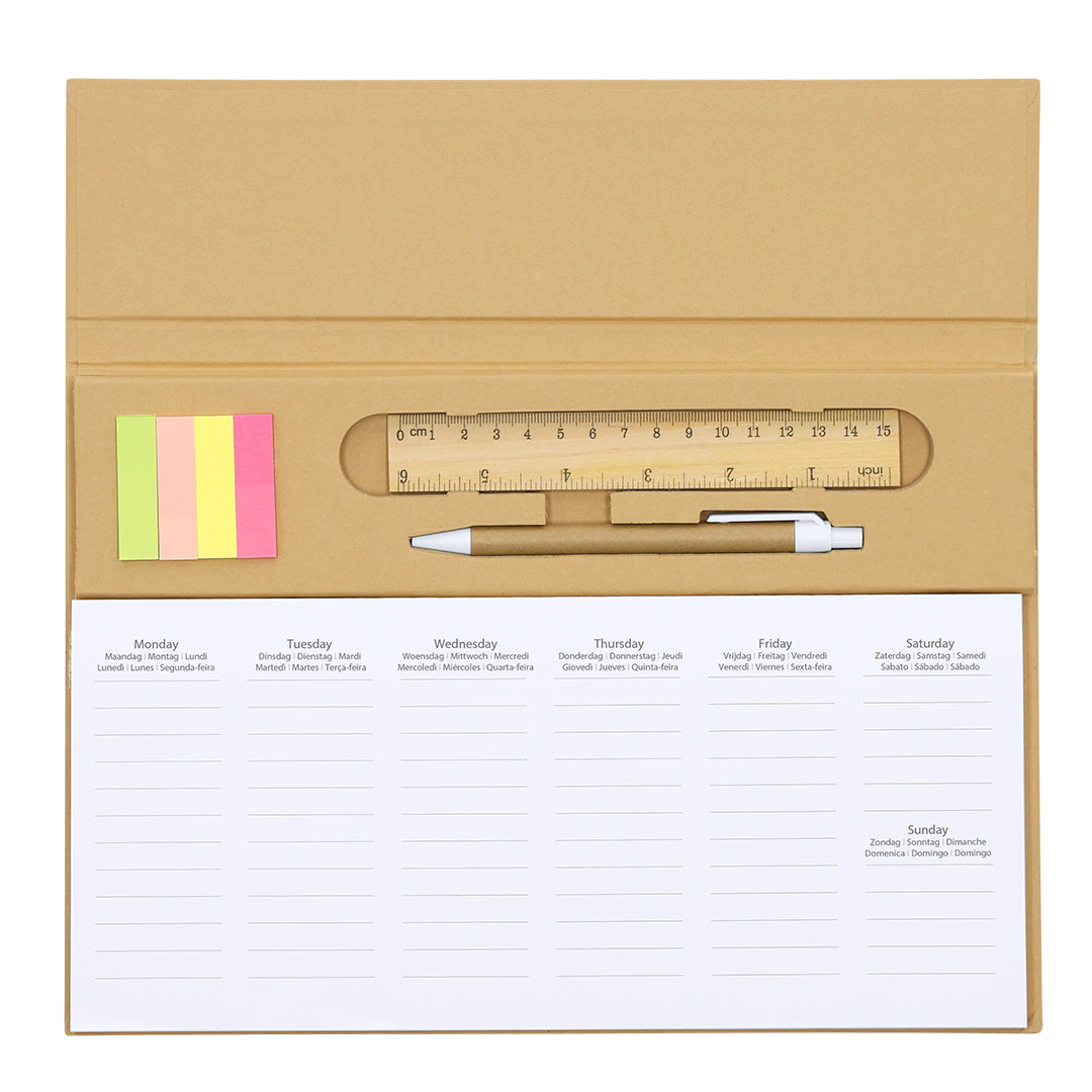 Weekplanner Isan naturel onbedrukt