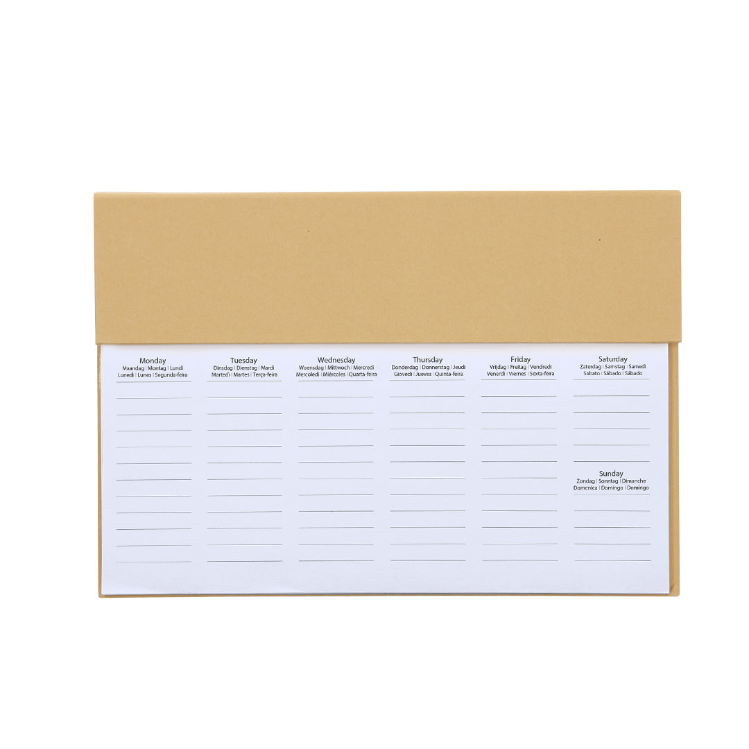 Weekplanner Isan naturel 2 kleuren