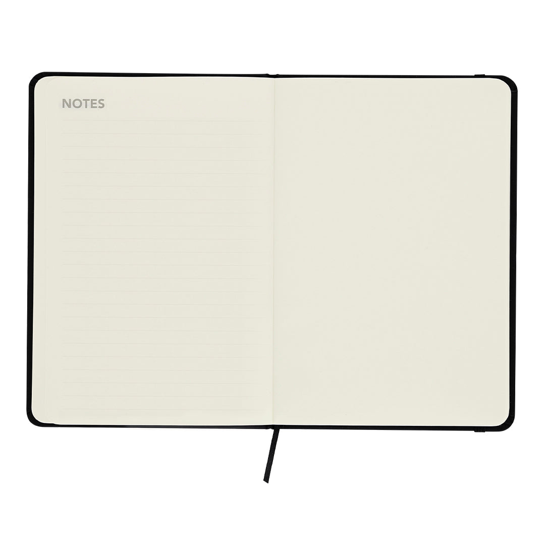 Maandelijks planningsnotitieblok Crix zwart 2 kleuren