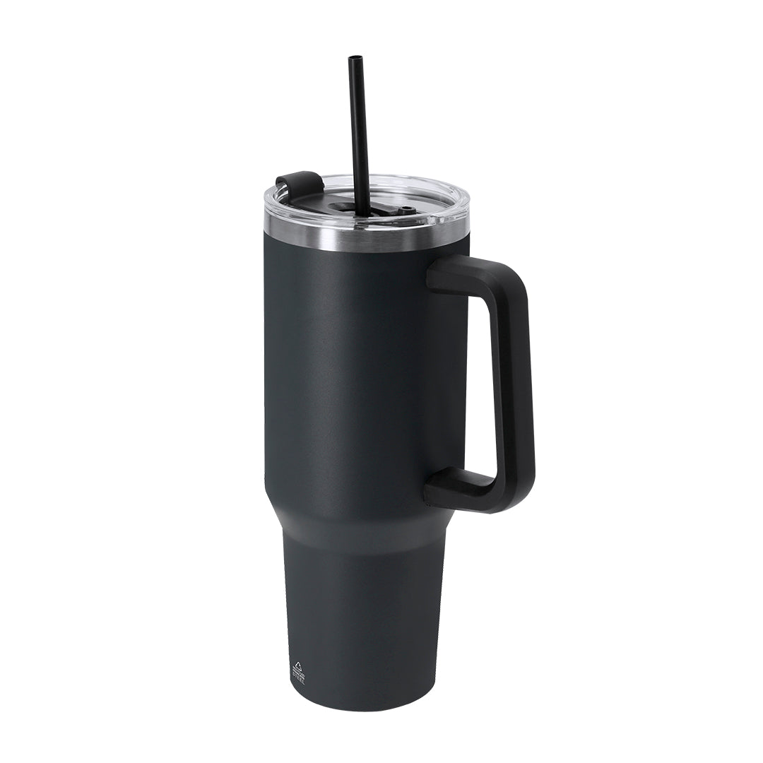 Geïsoleerde mok Liena donkerblauw 1 kleur