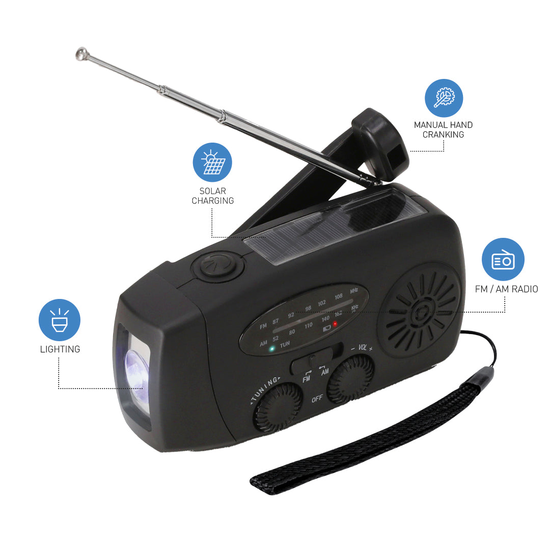 Multifunctionele noodradio-cart bedrukken