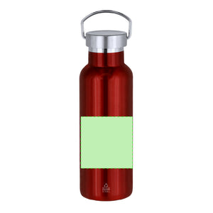 Geïsoleerde flessen Muns rood 1 kleur