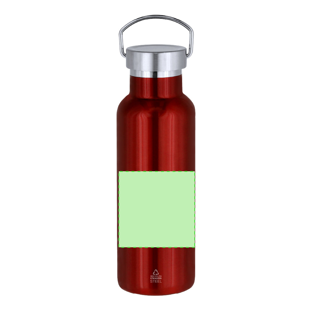 Geïsoleerde flessen Muns rood 1 kleur