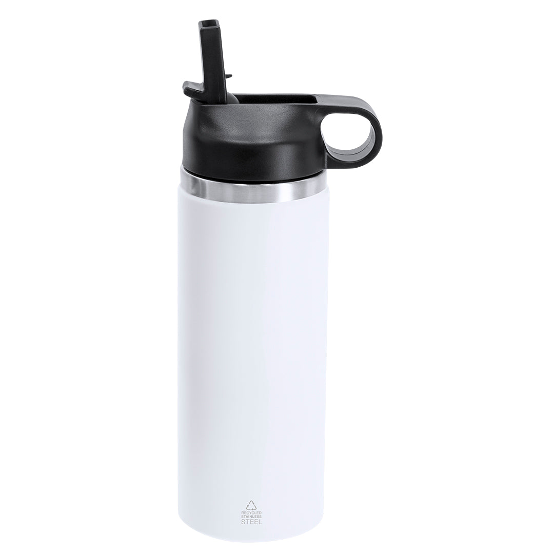 Geïsoleerde fles Gomery donkerblauw 1 kleur