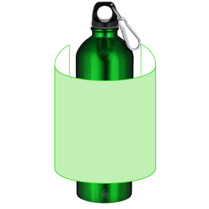 Fles graan blauw Graveren