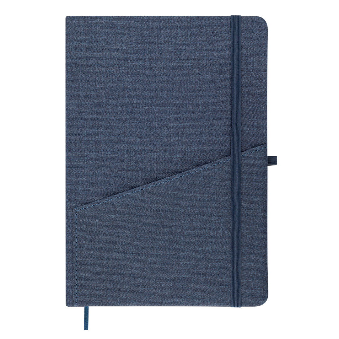Waylon notitieblok donkerblauw 1 kleur