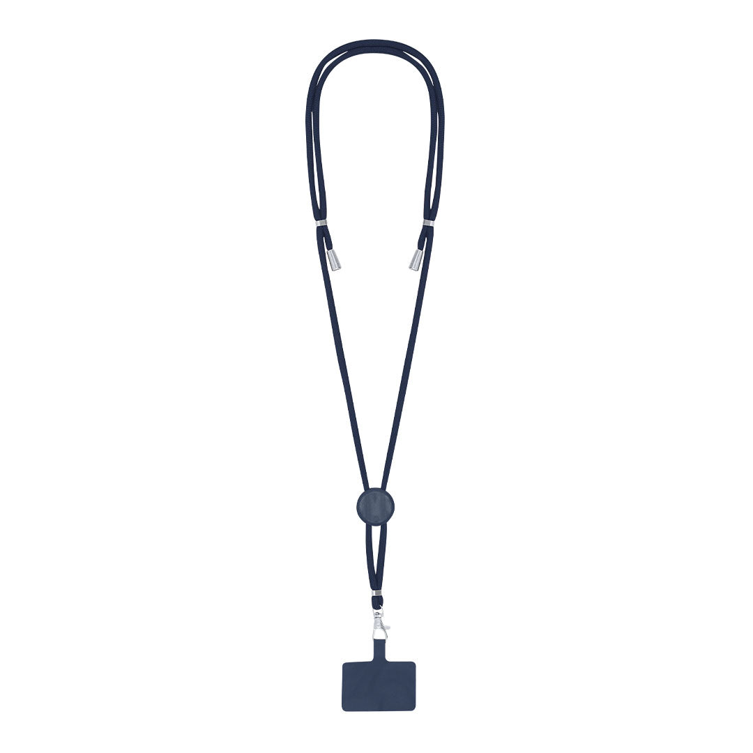 Lanyard Telefoonhouder Zaret donkerblauw onbedrukt