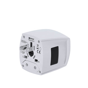 Reisadapter Bekor wit 2 kleuren