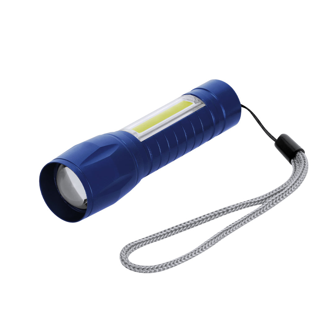 Zaklamp Dilrot blauw onbedrukt