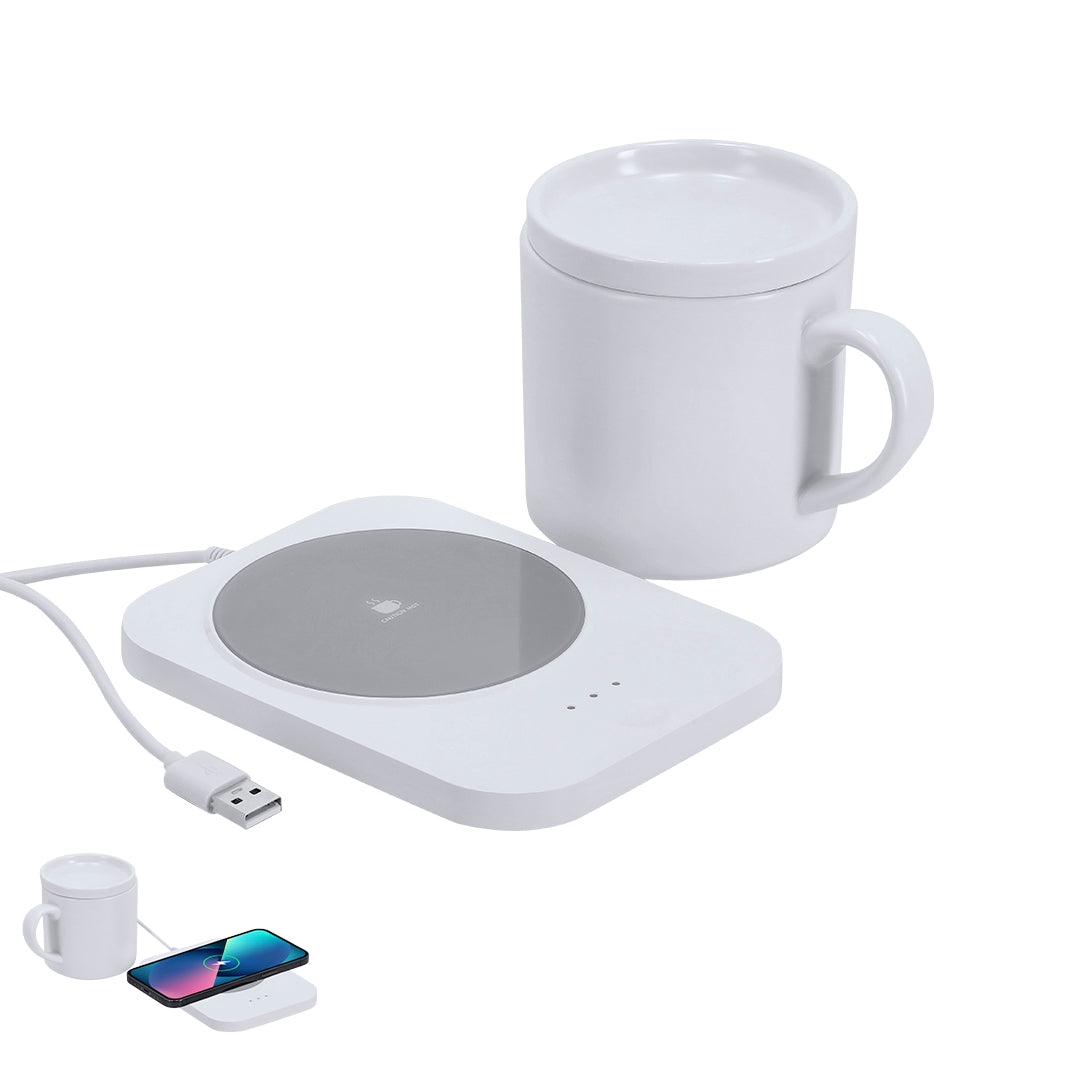 Oplader Bekerwarmer Wasoox bedrukken