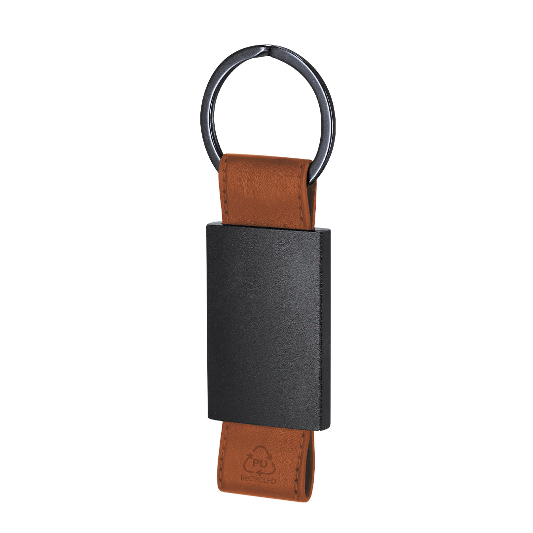 Sleutelhanger Versat bruin Graveren
