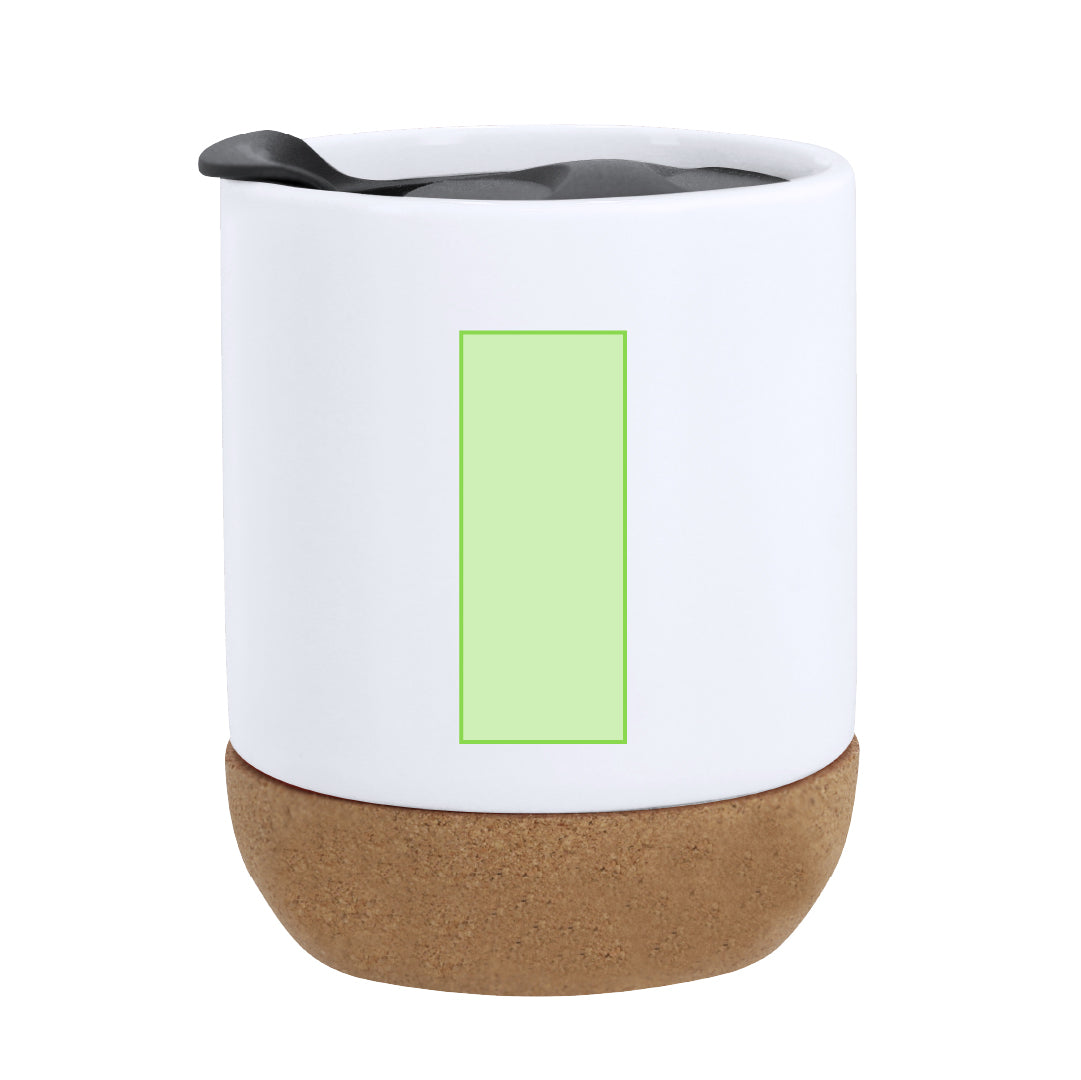 Geïsoleerde mok Shivak zwart 2 kleuren