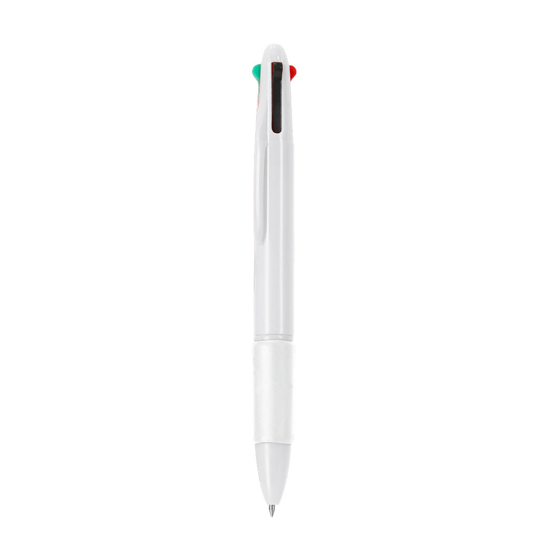 Veelkleurige pen Zorzal wit onbedrukt