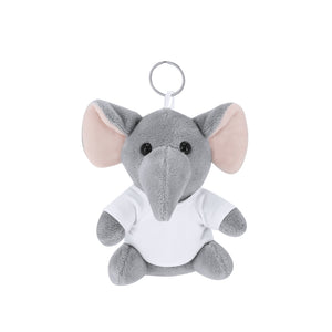 Sleutelhanger Teddy Gunnin wit onbedrukt