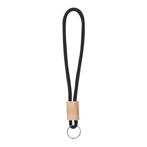 Sleutelhanger van walnoothout wit Graveren