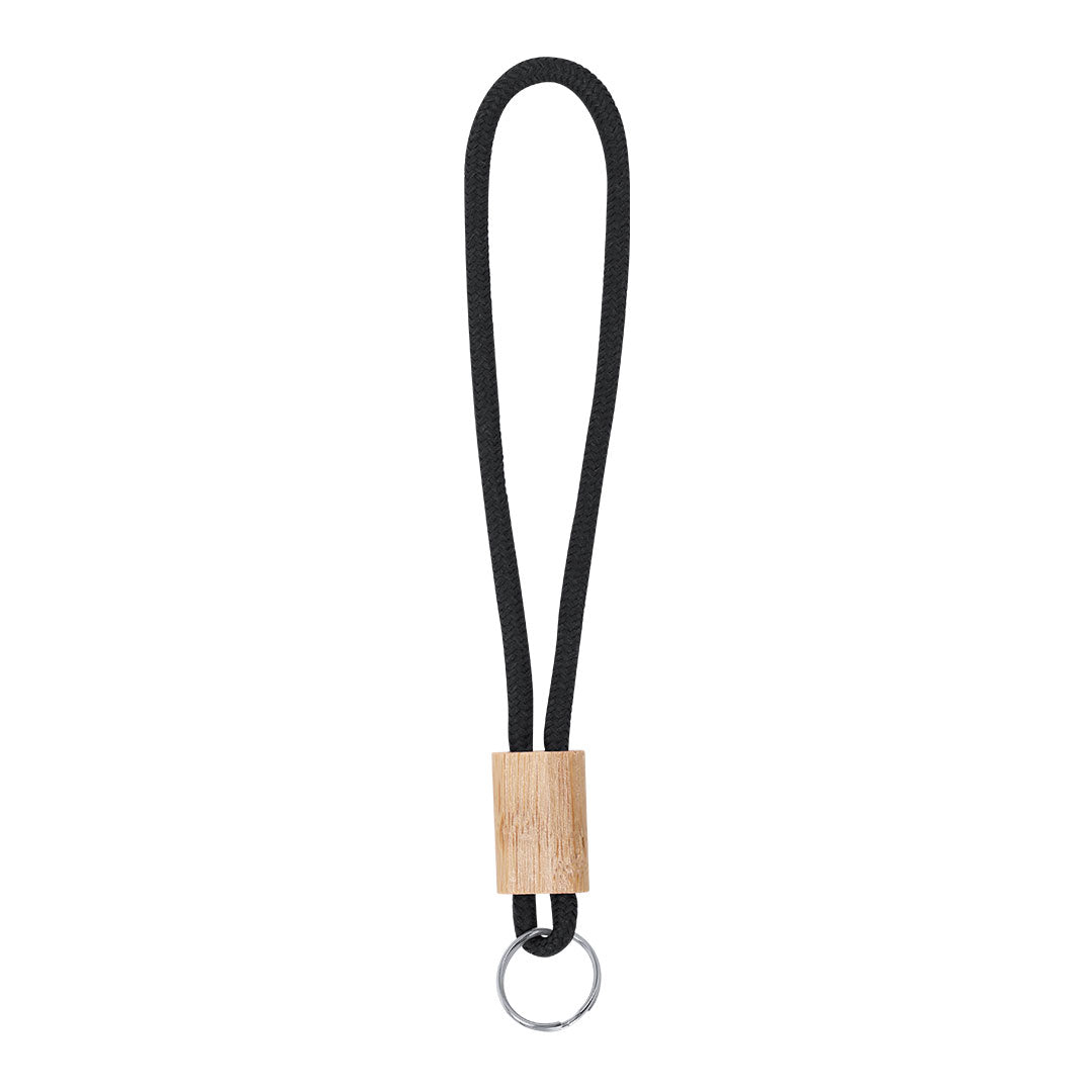 Sleutelhanger van walnoothout wit Graveren