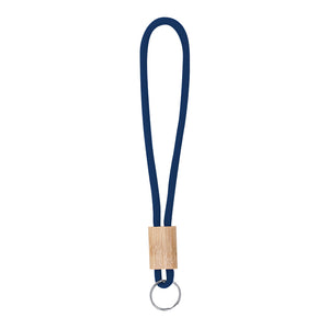 Sleutelhanger van walnoothout wit 1 kleur