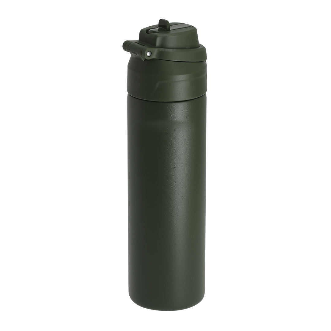 Geïsoleerde fles Ninivek groen 1 kleur