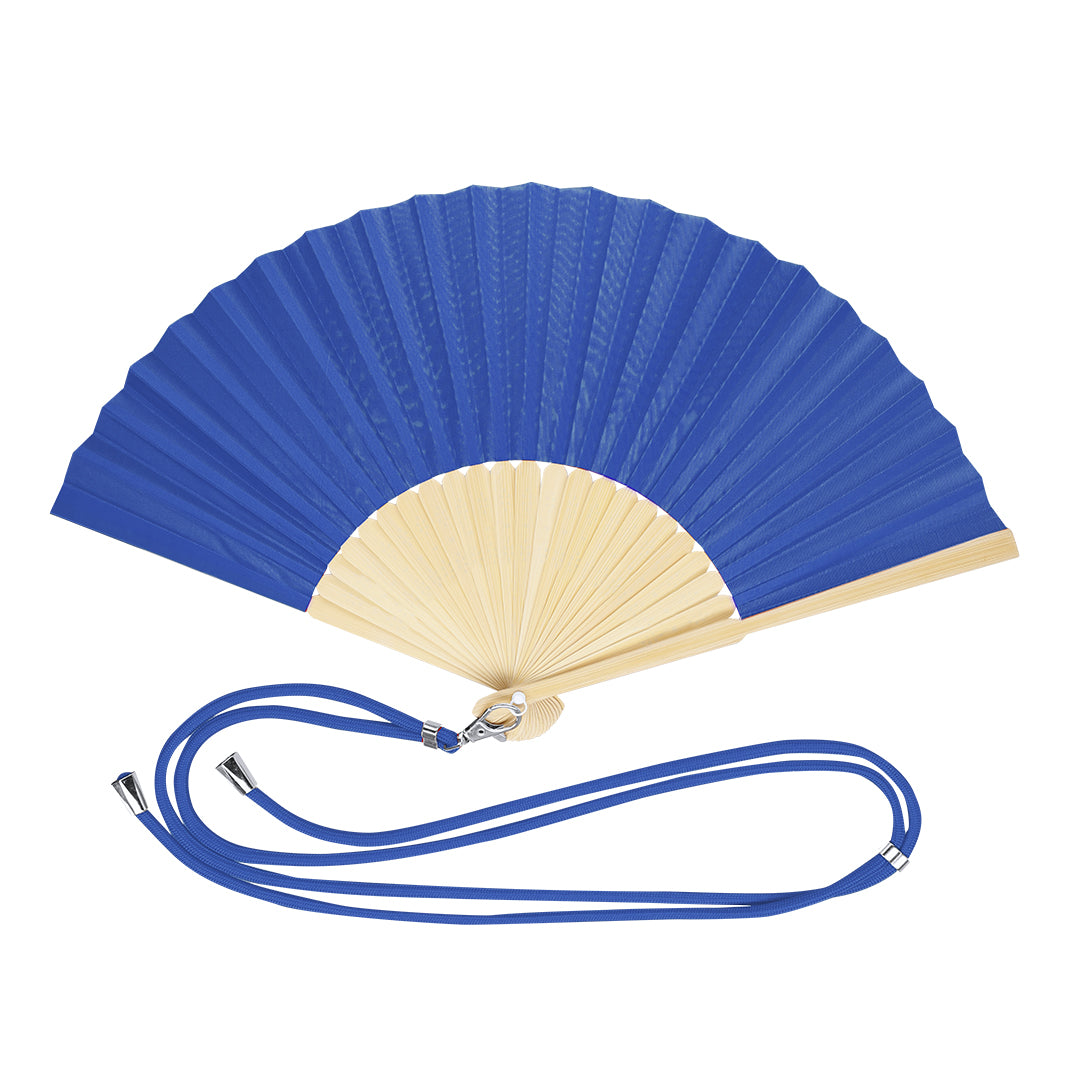 Handwaaier Crusoe blauw Graveren