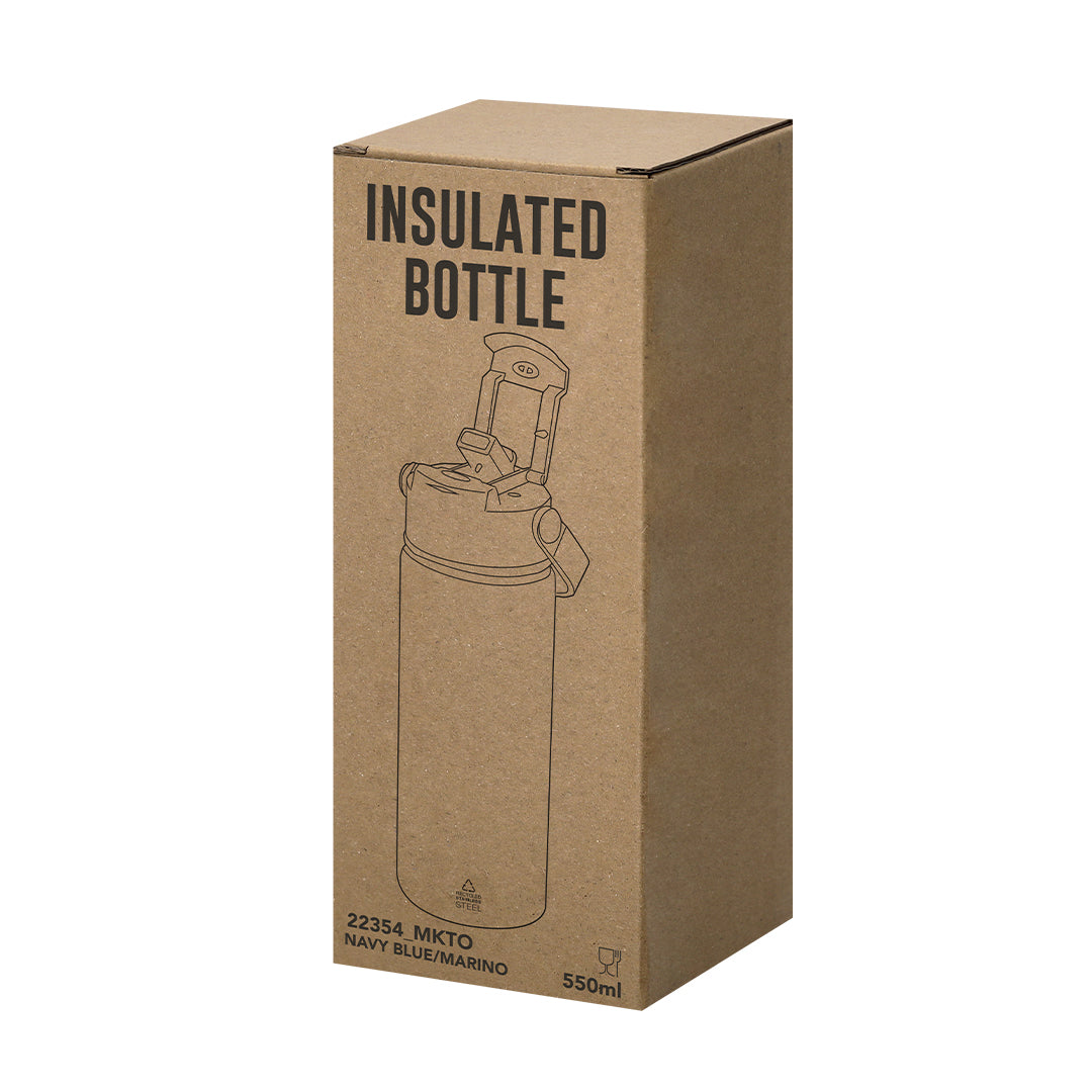 Geïsoleerde fles Alister zwart 1 kleur