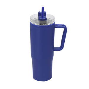 Geïsoleerde mok van gabrion blauw onbedrukt