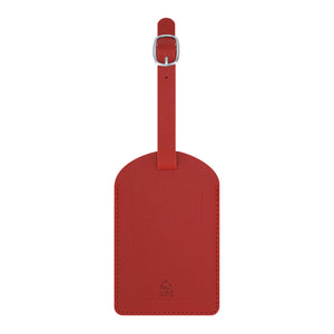 Bagagelabel Mathiax wit Graveren