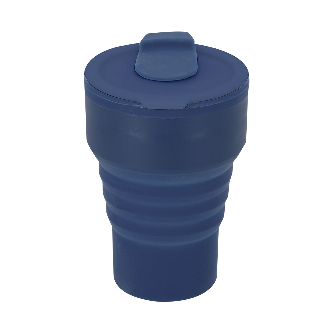 Opvouwbare beker Roric donkerblauw 1 kleur