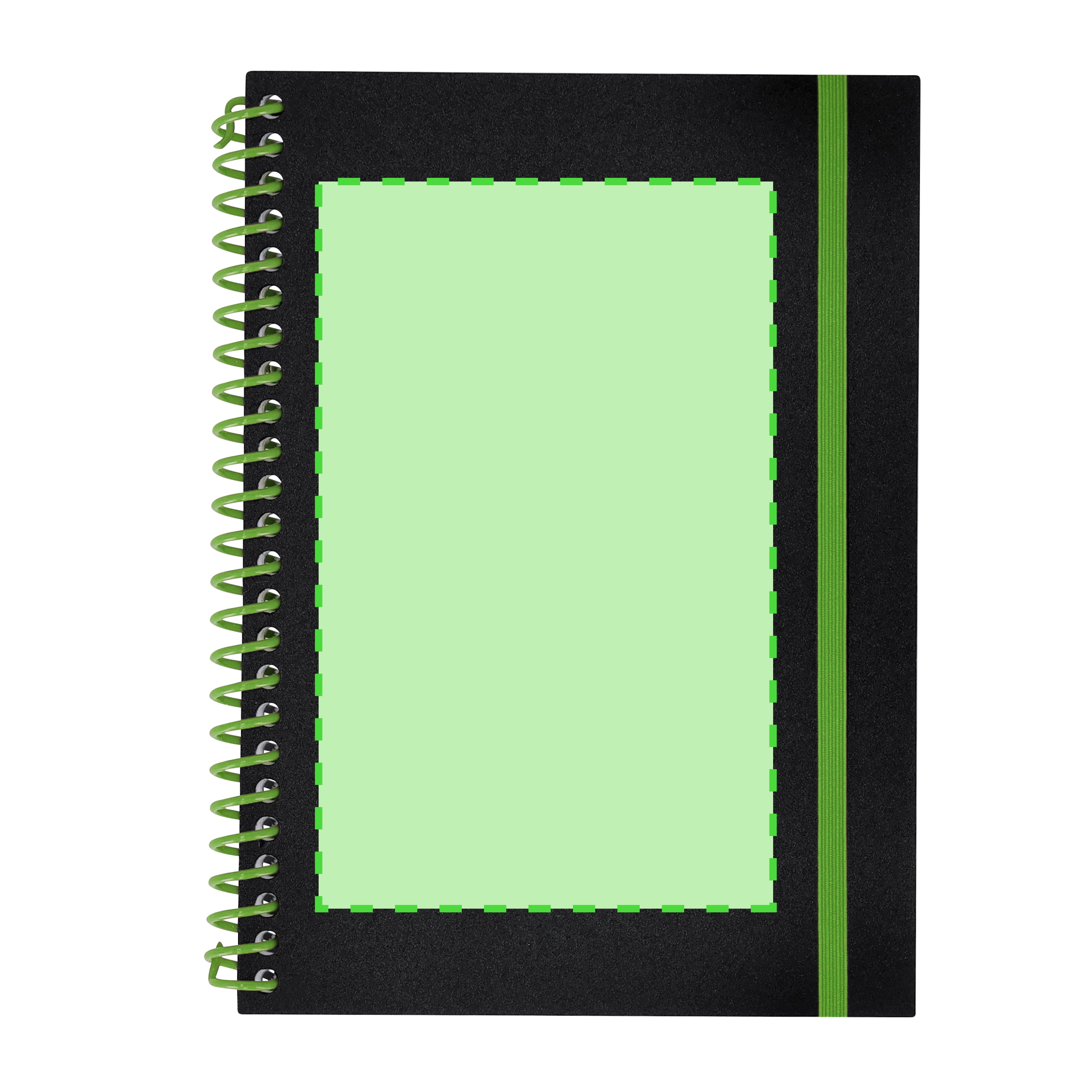 Notitieboekje Bilbo lichtgroen 1 kleur