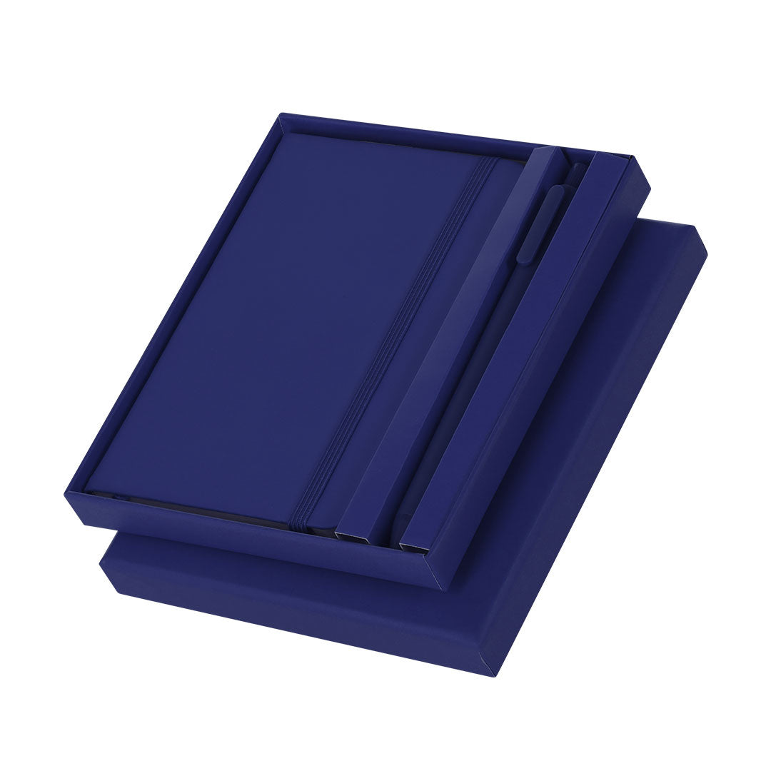 Set Garrick blauw onbedrukt