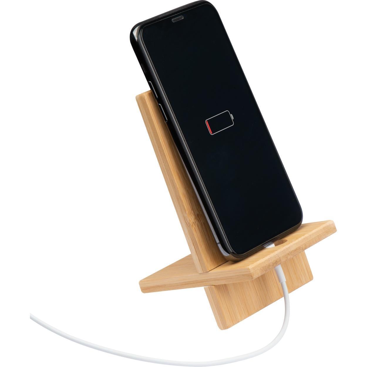 Mobiele telefoonhouder van bamboe sample