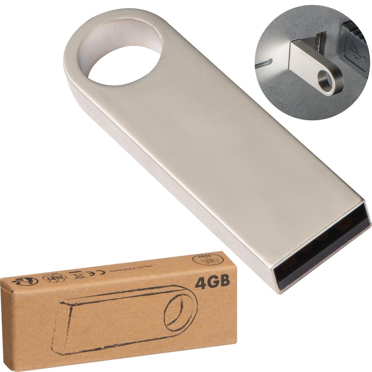 USB-Stick van metaal, 4GB sample